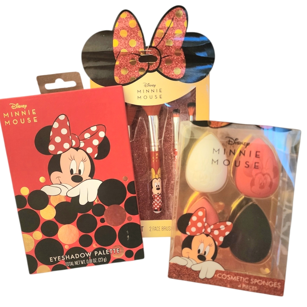 Minnie Mouse Beauty Bundle – Complete Glam Set 💄❤️🖤🤍